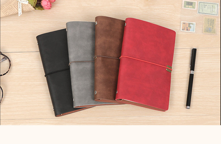 1Vintage Loose-Leaf String Journal Notebook