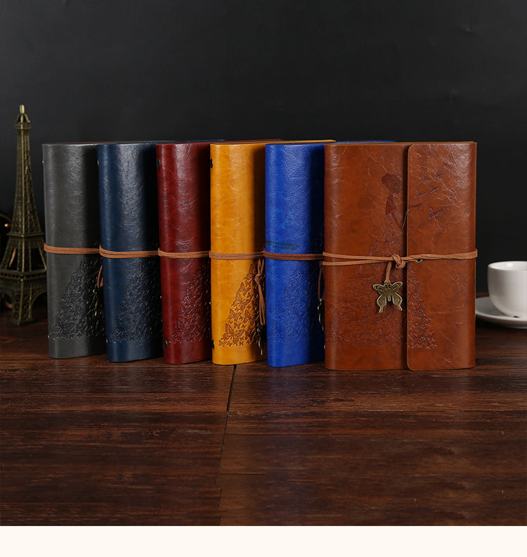 1Vintage Loose-Leaf String Travel Notebook