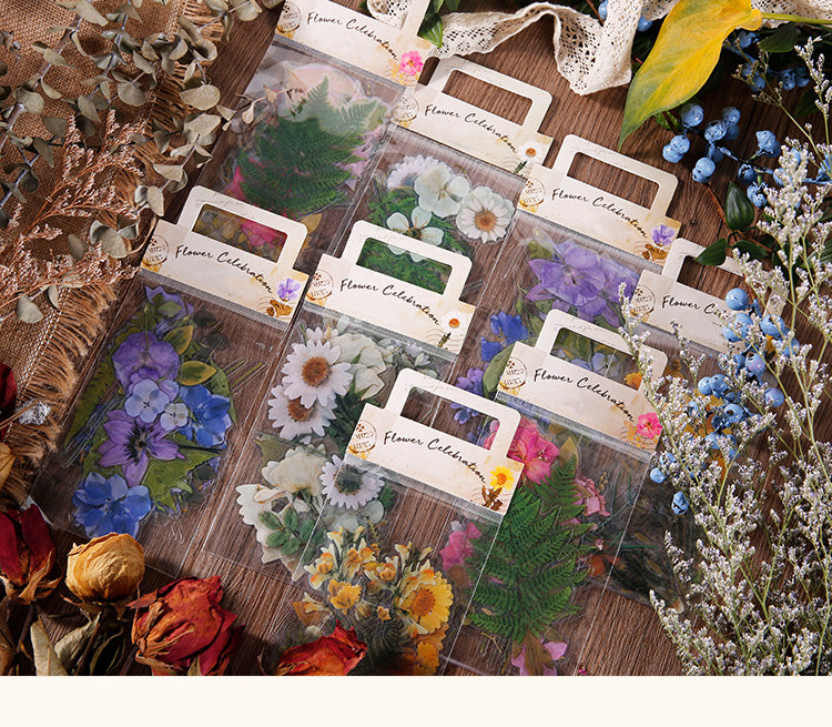 1Wild Field Flower Plant PET Sticker Pack