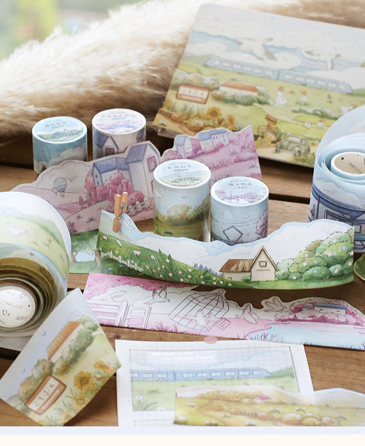 Cartoon Scenery Washi Tape