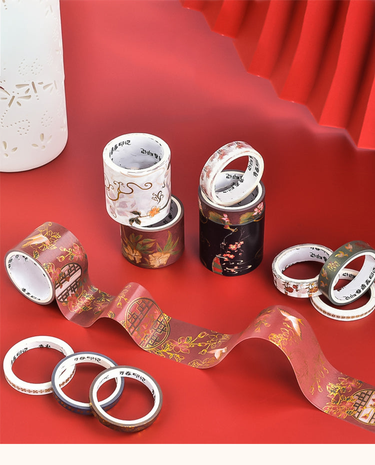 Traditional Chinese Style Hot Stamping Washi Tape Set