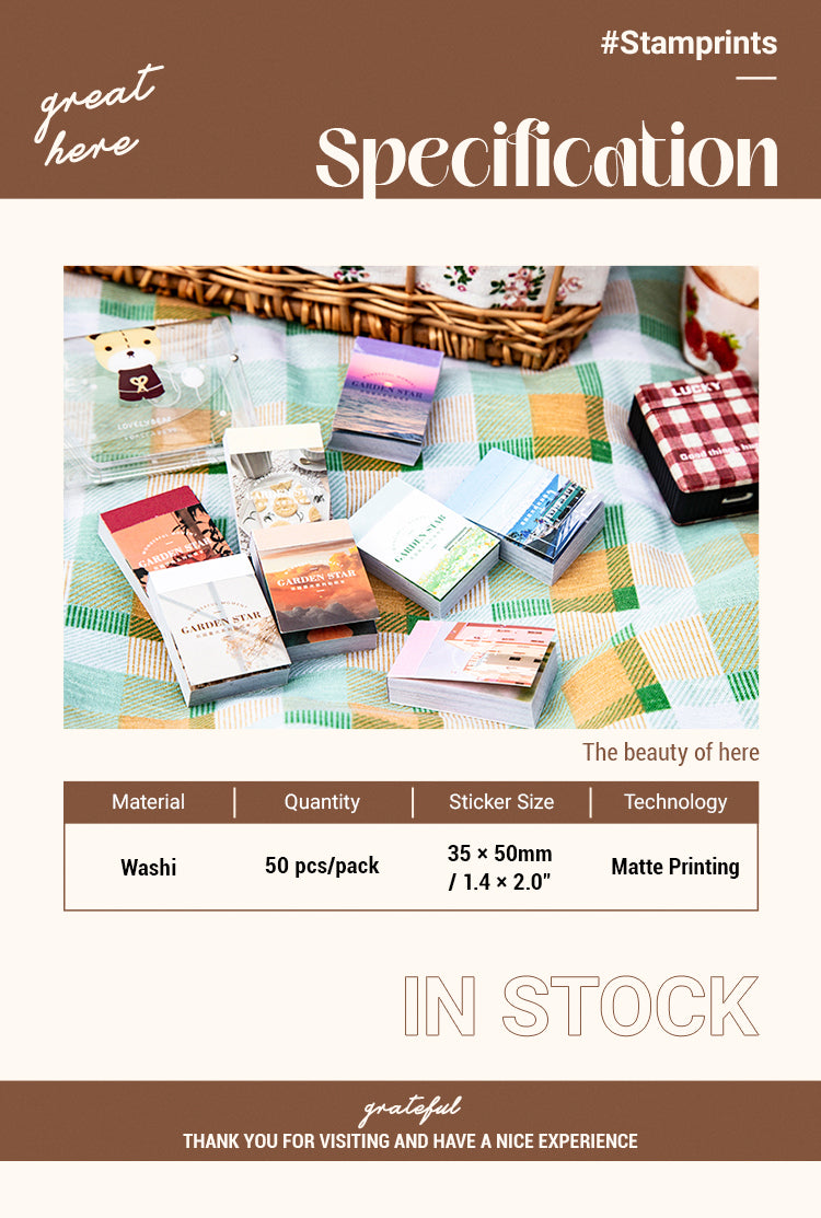 2A Beautiful Day Message Note Washi Sticker Book