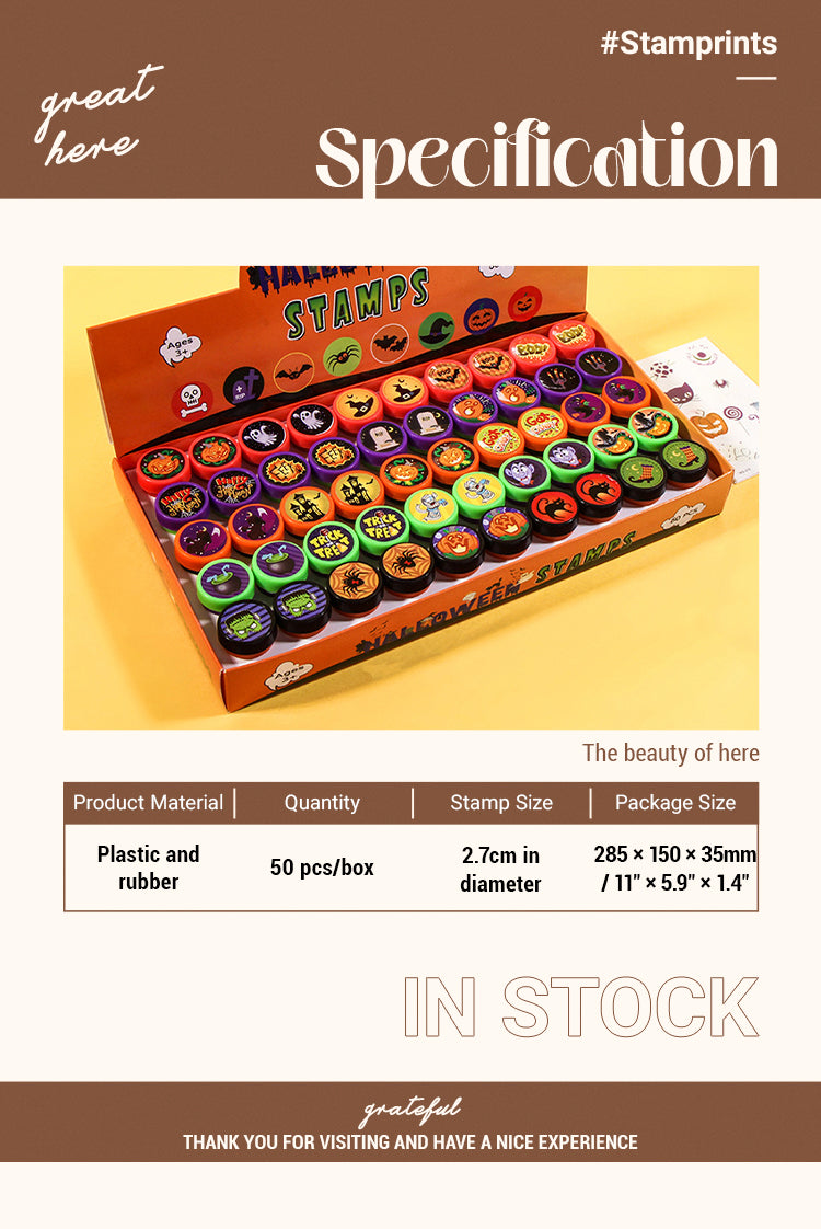 2Cute Halloween Children Self-Inking Stamp Set