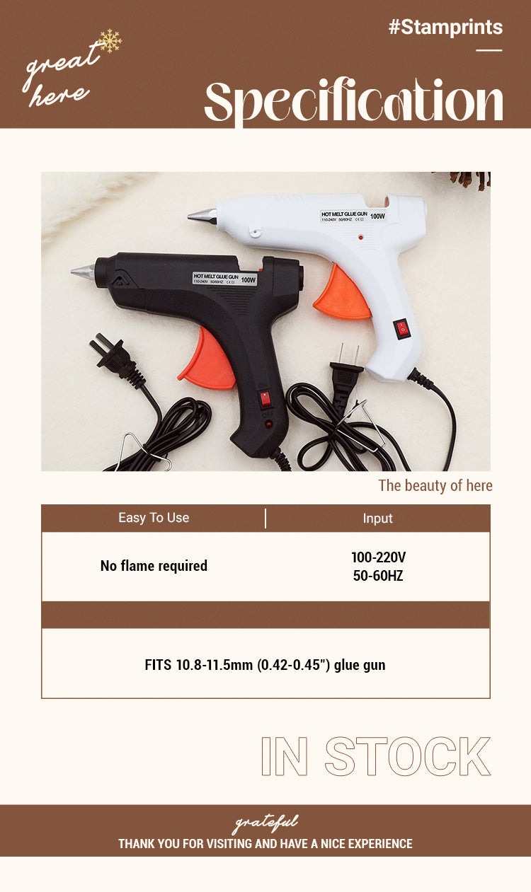 2Electric Hot Melt Glue Gun