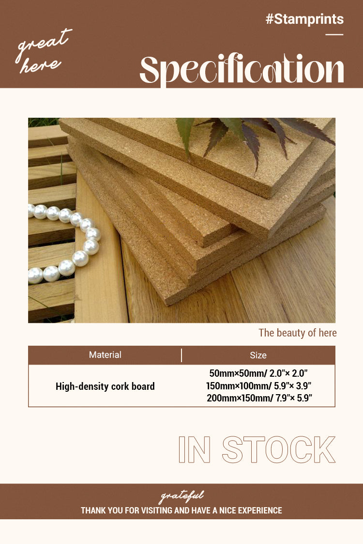 2High Density Cork Board