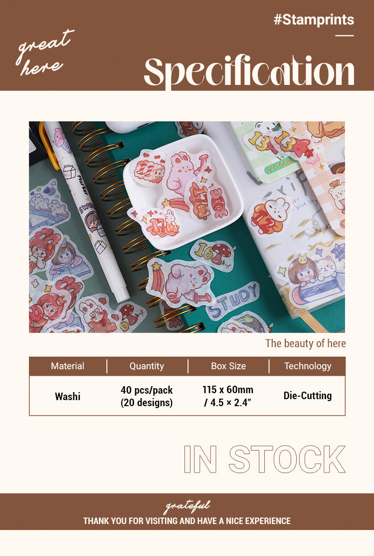 2Kawaii Coco Sweetheart Washi Deco Sticker