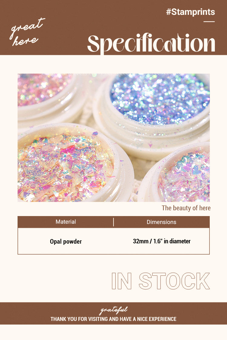 2Polarized Dreamy High Glitter Decorative Opal Powder