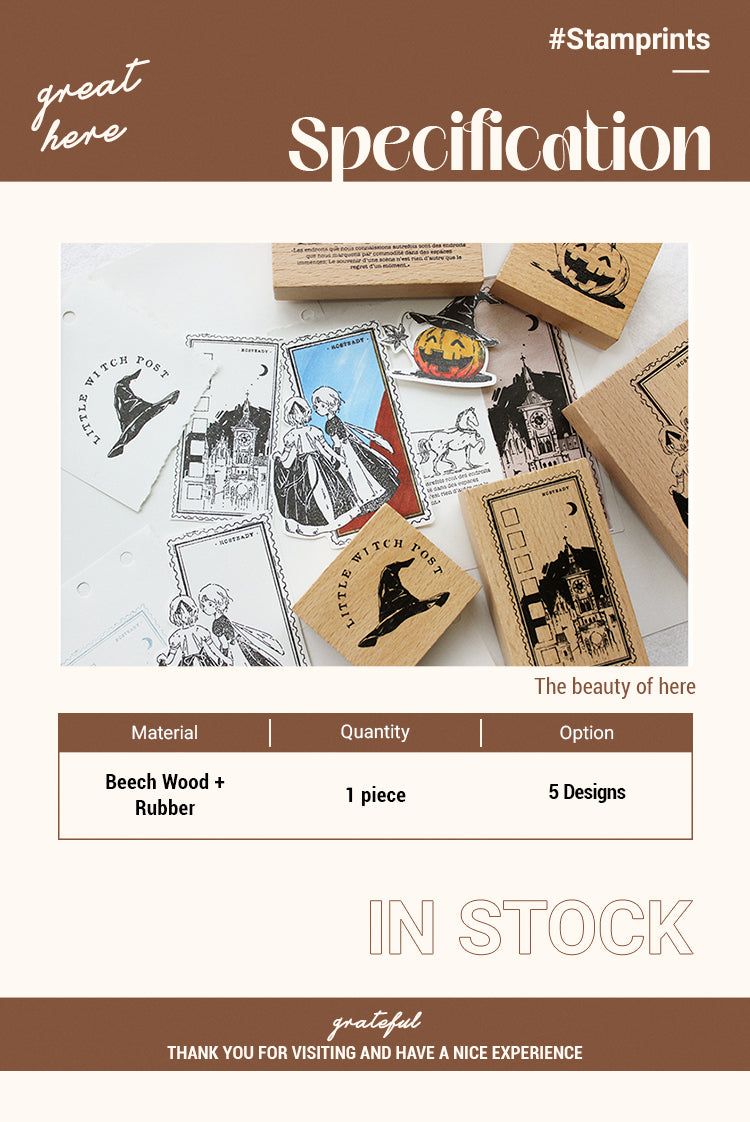 2Specification of Fantasy Fairy Tale Wooden Rubber Stamp