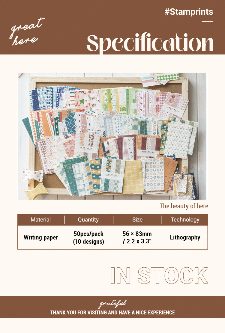 2Sweet Supply Series Material Paper