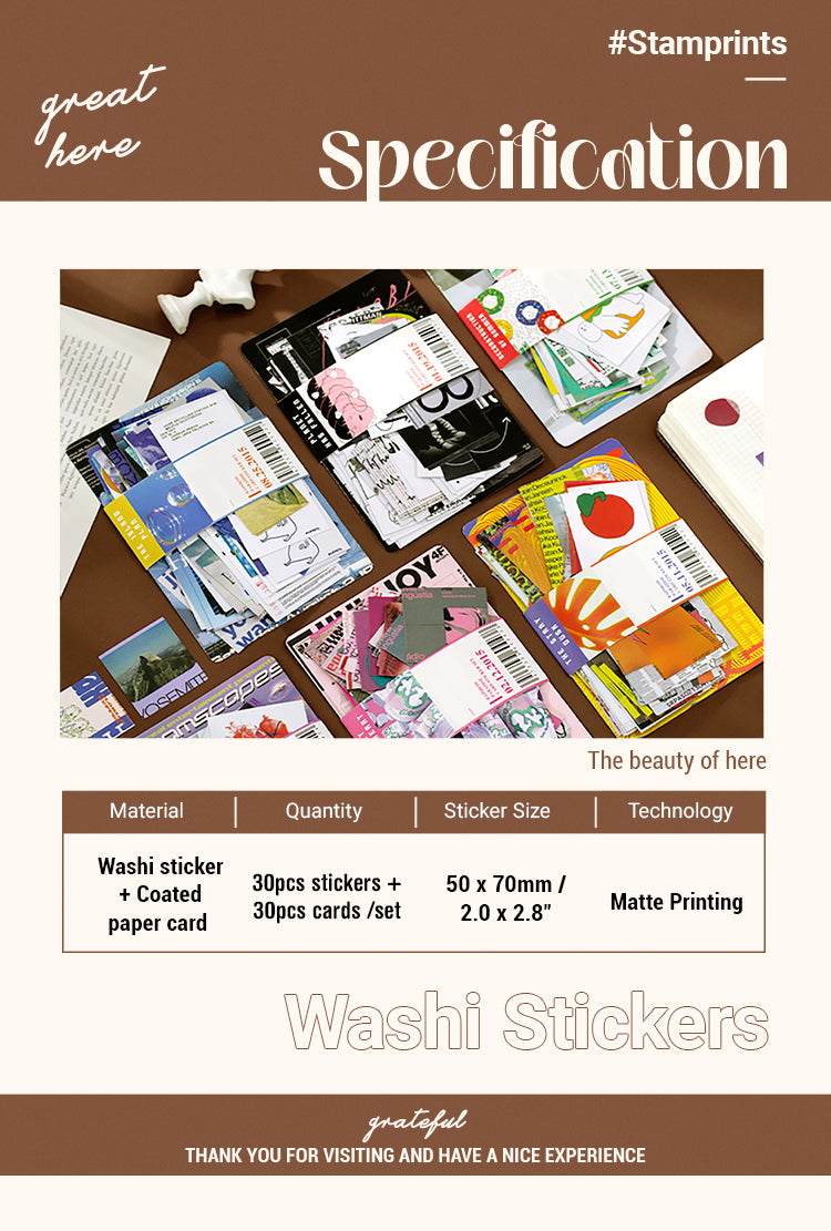 magazine sticker pack specification