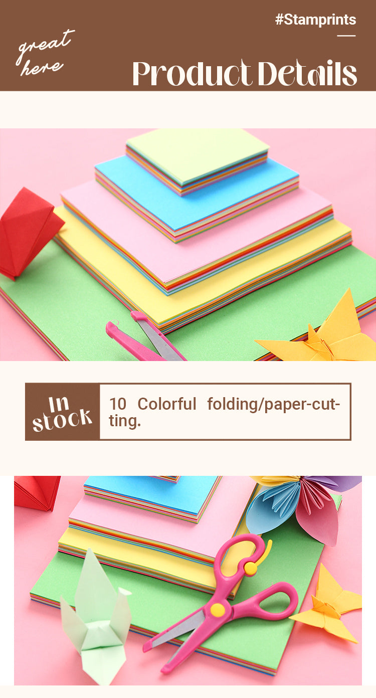 Hard Cardboard Colored Paper Origami Craft Paper - DIY