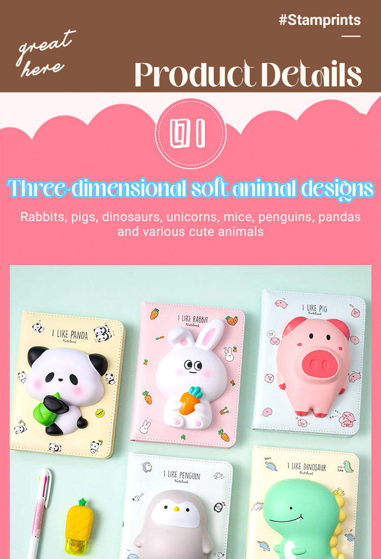 3Cartoon Animal Fruit Stress Relief Notebook1