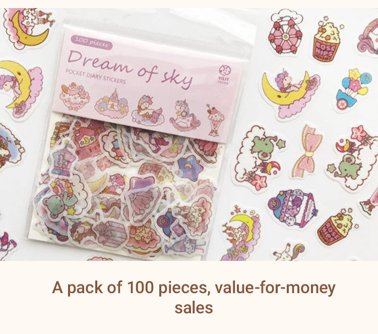 3Characteristics of Cartoon Lovely Girlish Washi Sticker Pack2