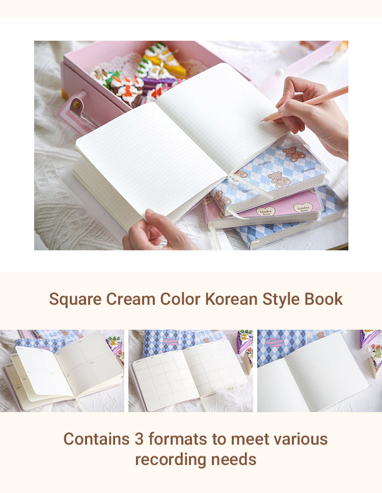 3Characteristics of Cream Square Series Cute Diary2