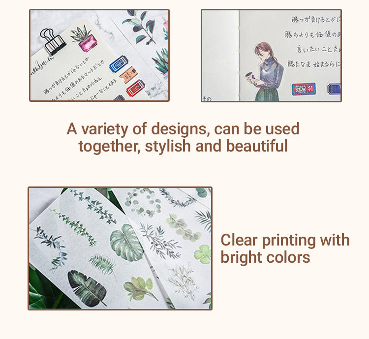 3Characteristics of Creative Character Plant Washi Sticker2
