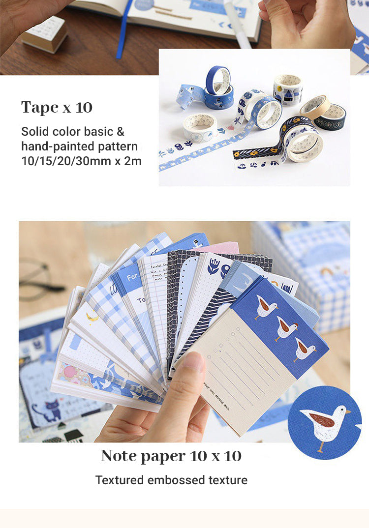 3Characteristics of Cute Cartoon Washi Tape Note Paper Sticker Stationery Set3