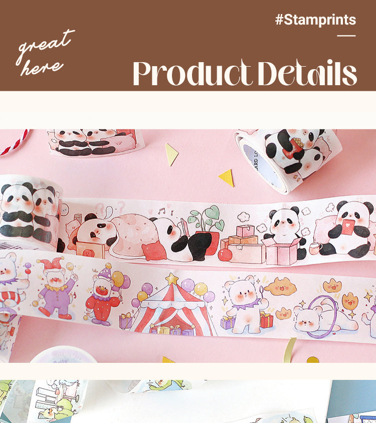 3Characteristics of Dream Town Vol.2 Cute Kawaii Animal Washi Tape1