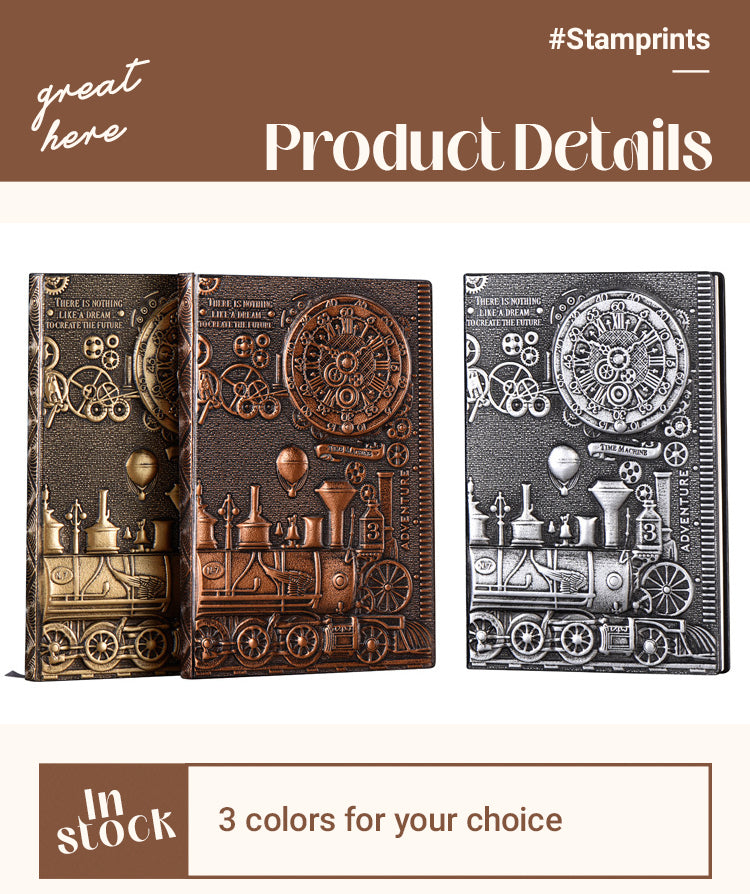 3Characteristics of Retro European Embossed Hardcover PU Journal A5 Notebook 1
