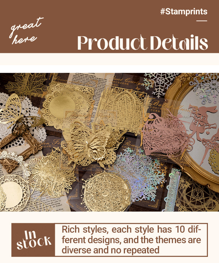 3Characteristics of Romantic Story Hollow Lace DIY Decorative Paper1