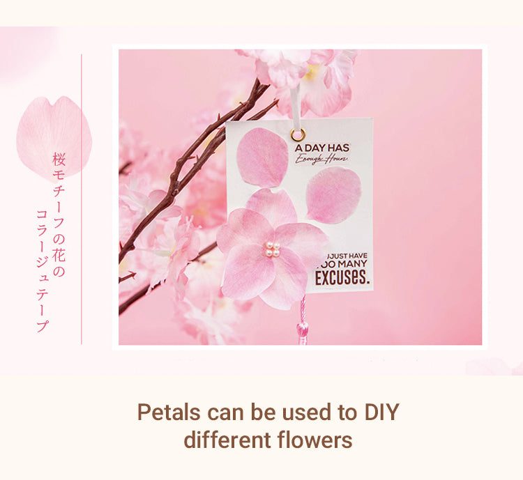 3Characteristics of Sakura Blossom Floral Collage Washi Roll Sticker2