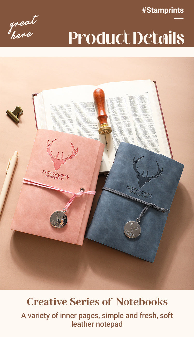 3Characteristics of Simple Antler PU Loose-Leaf Notebook1