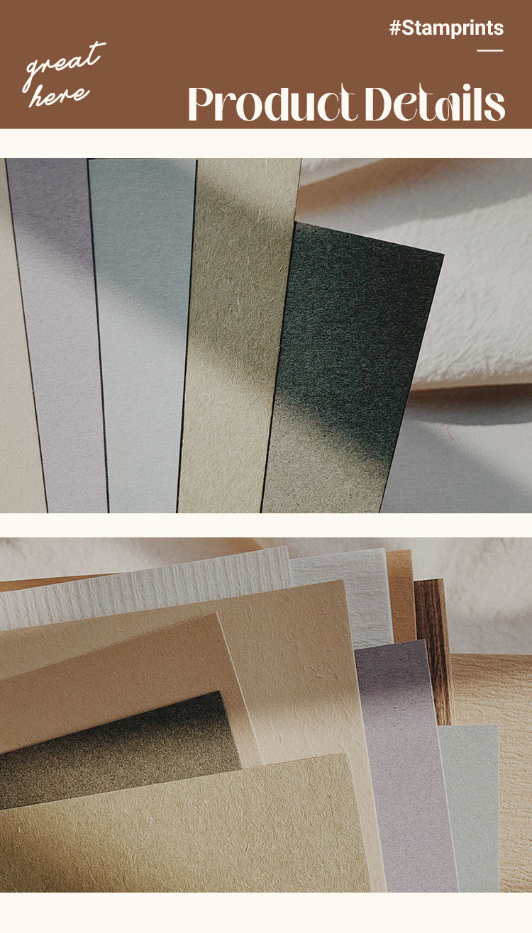 Material Paper - Simple Pure Color Thick Texture Paper