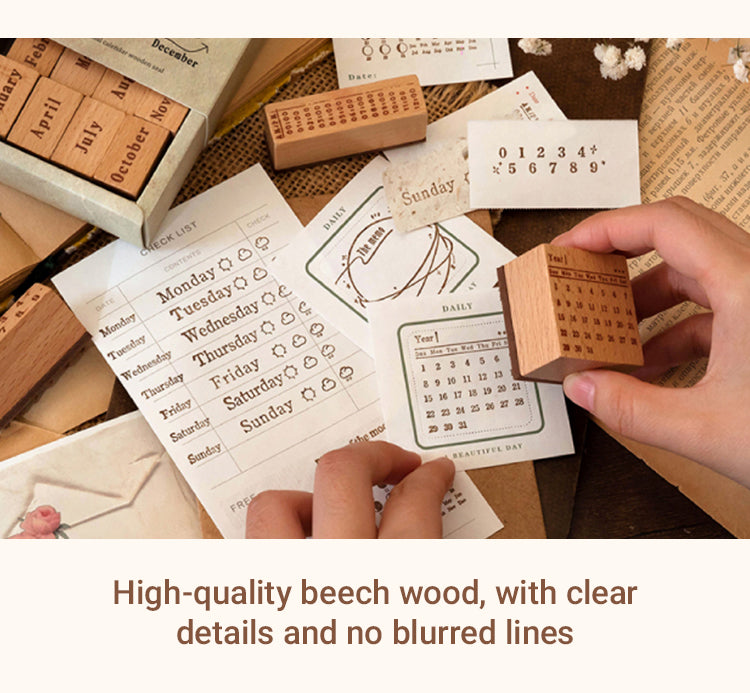 Perpetual Calendar Stamp Set