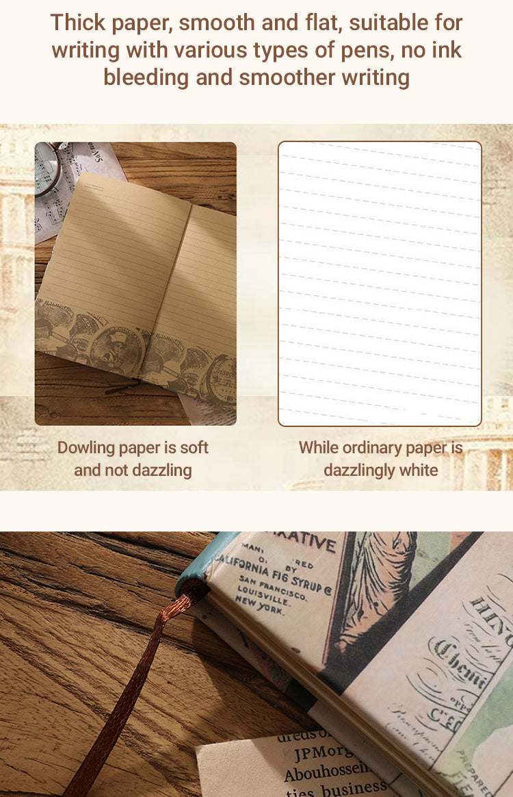 3Characteristics of Vintage Antique Colored Illustration Journal Notebook3