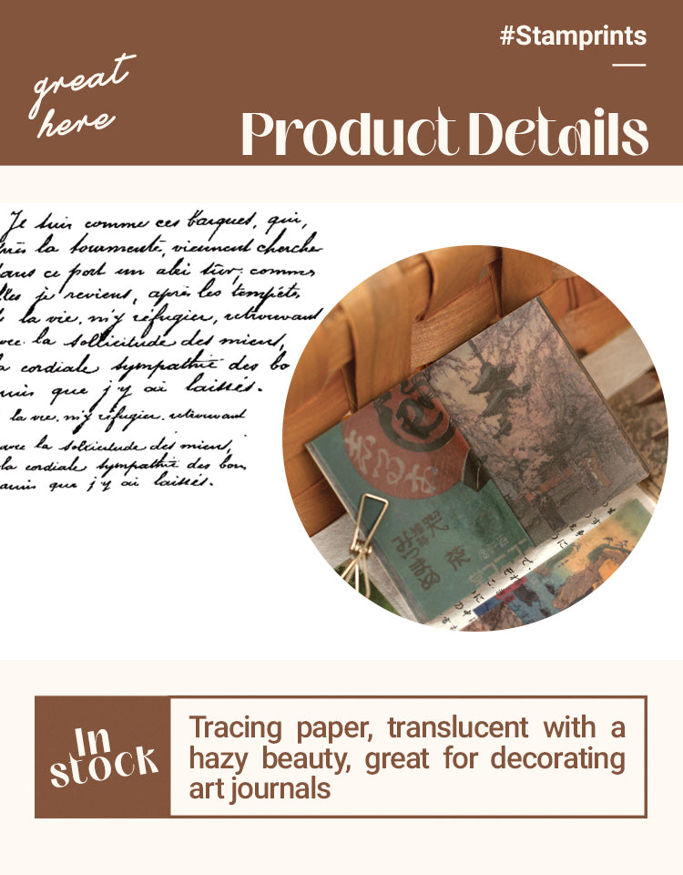 3Characteristics of Vintage Illustration Scrapbook Paper Book