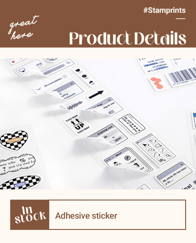 3Creative Frame Label Bar Code Adhesive Stickers