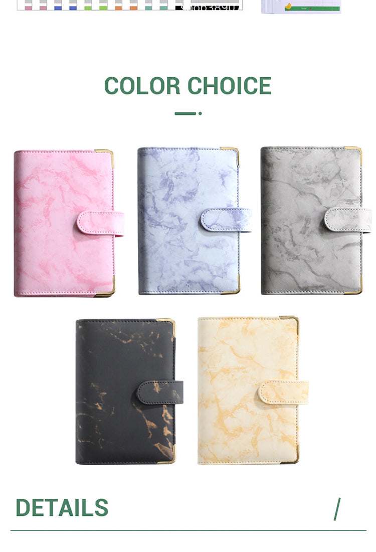 3Marble Pattern Loose-Leaf Planner Journal3