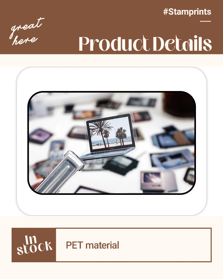 3Retro Projection Booth PET Sticker Pack