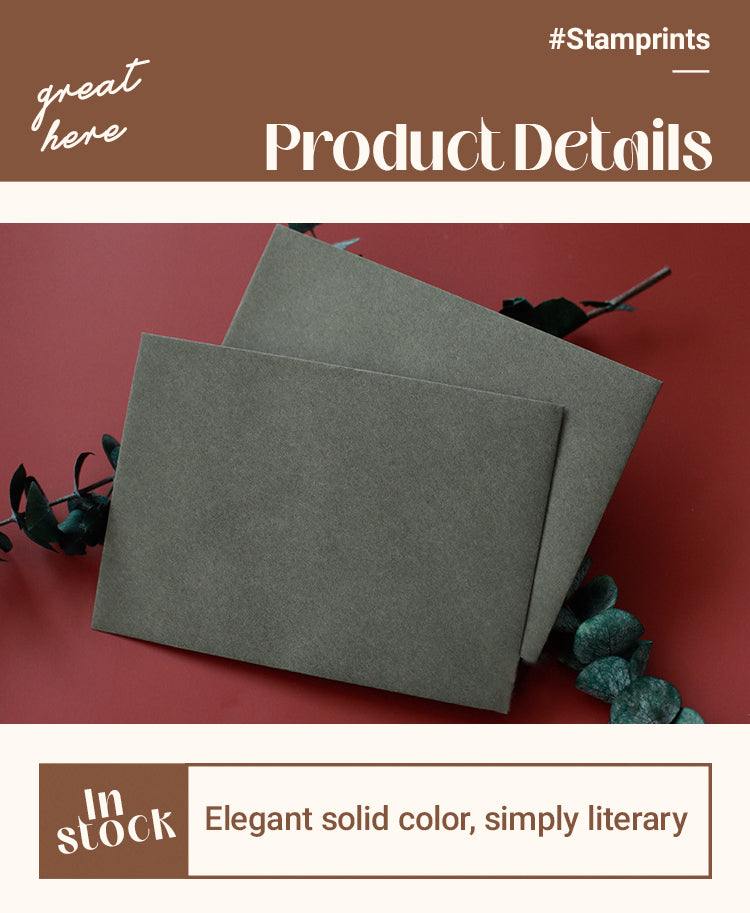 3Retro Solid Color Triangle Envelope1