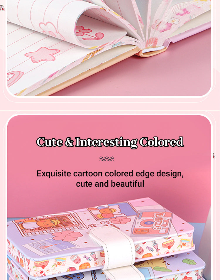 3Specification of Cute Cartoon Anime Girl Diary Notebook Set2