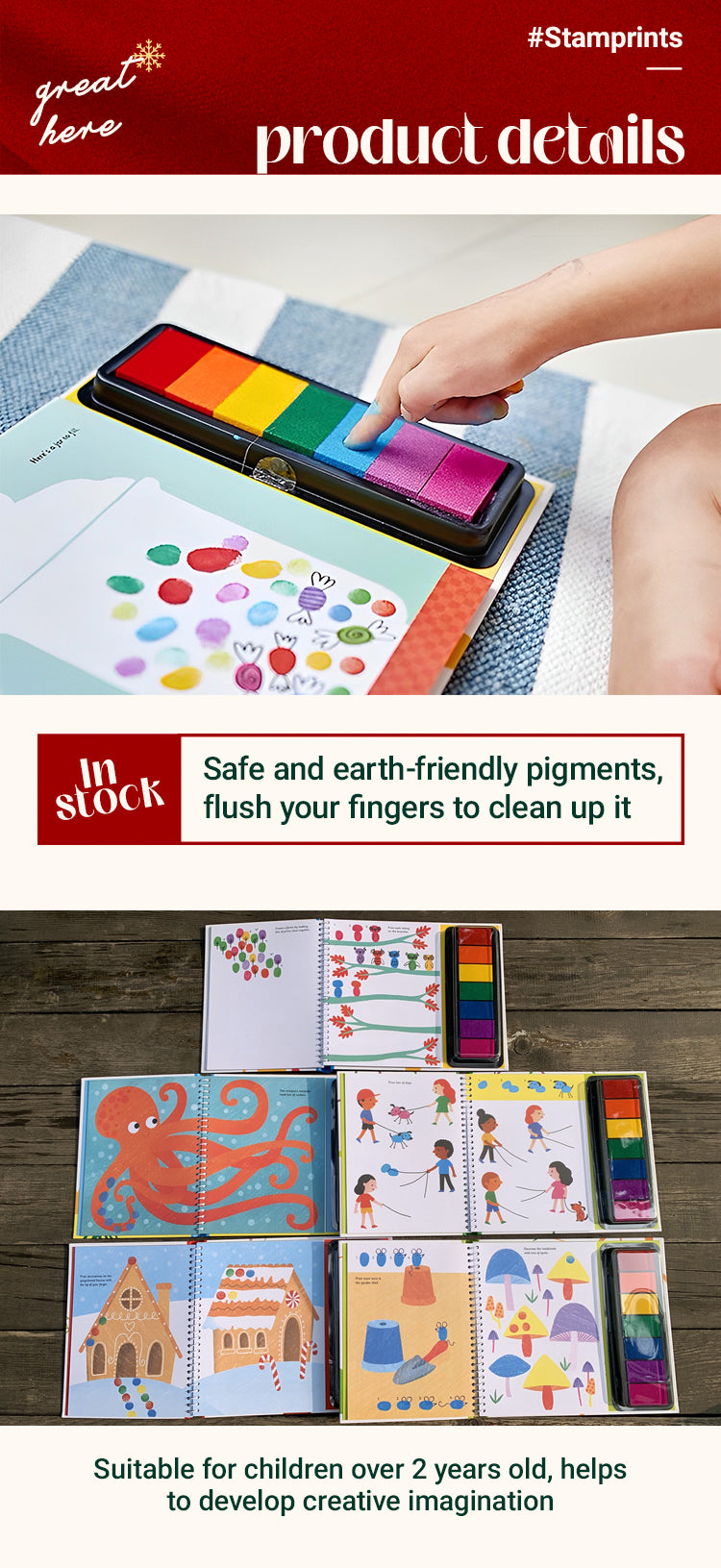 Cute Fingerprint Activities DIY Painting Book