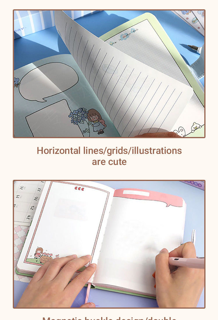 4Cute Cartoon 3D Title Page Hardcover Diary1