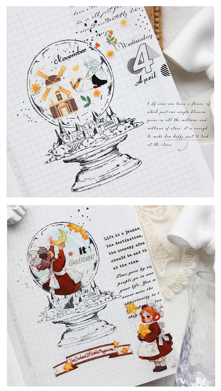 4Details of Cartoon Crystal Ball Rubber Stamp1