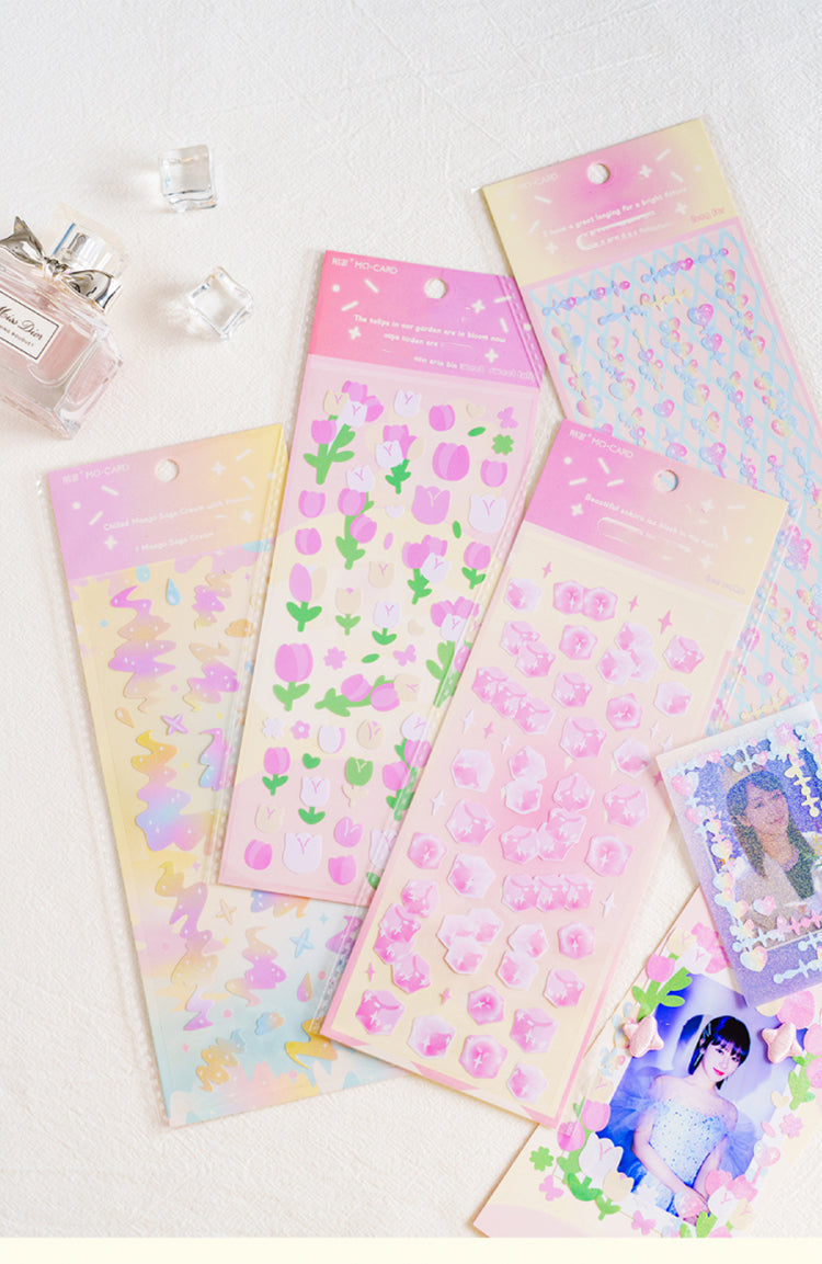 4Details of Cute Floral Goo Card Decoration Sticker1