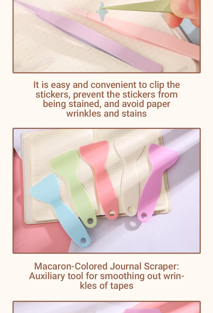 Macaron Color Tweezer for Journal Scrapbooking Tape Sticker DIY HandCraft  Tools