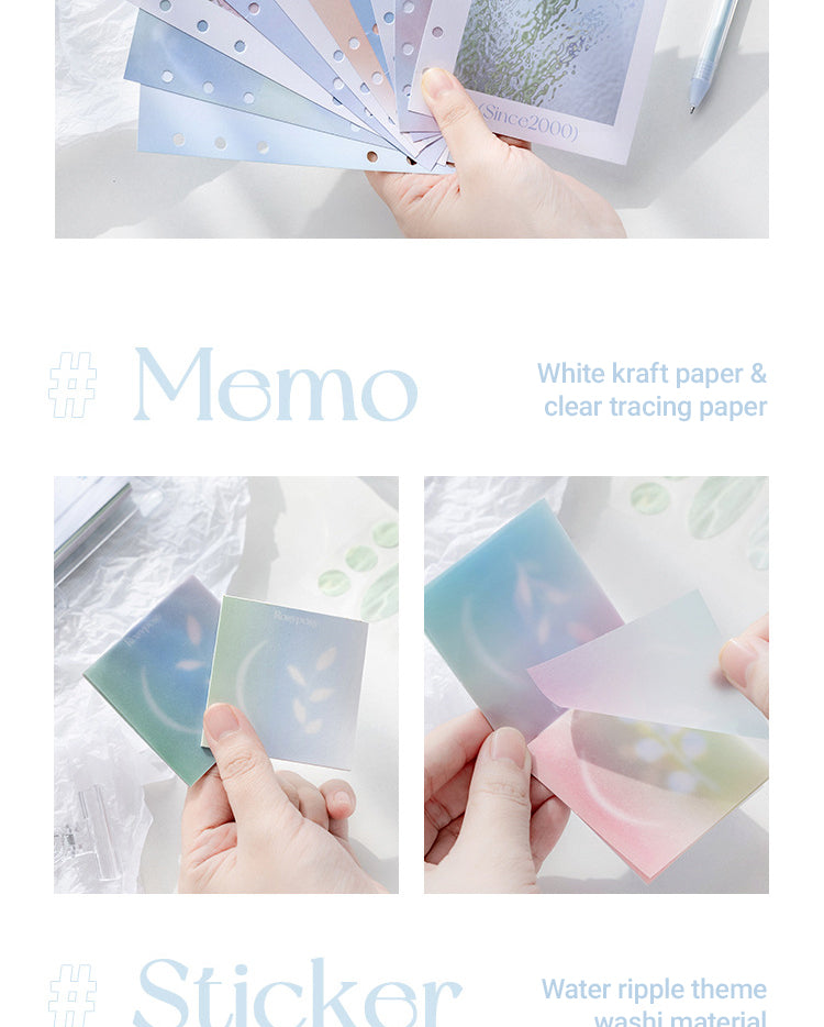 4Details of Four Seasons Scenery Clear PVC Binder Notebook2