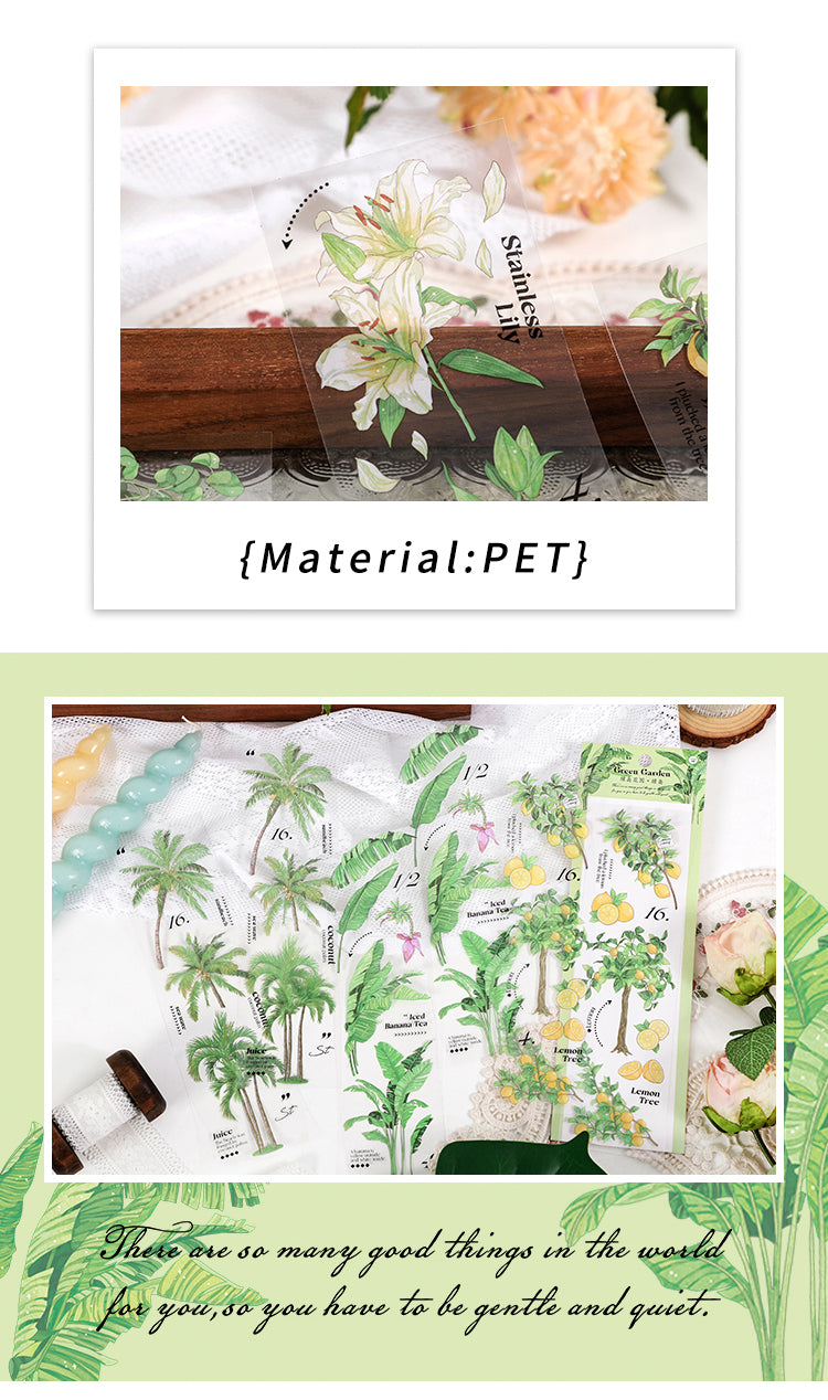 4Details of Green Isle Garden Flower Fruit Plant PET Sticker1