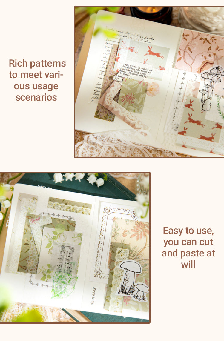 4Details of Lily of the Valley Vintage Plant Background Paper