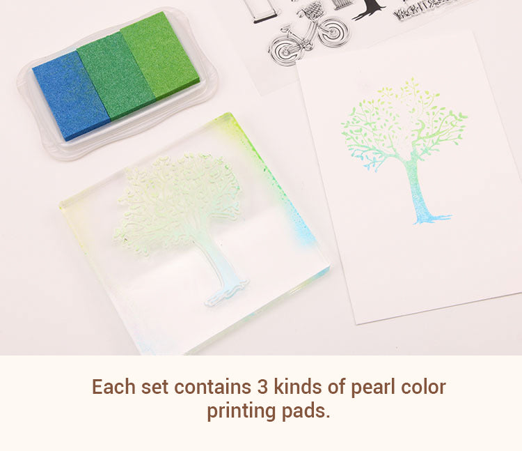 4Details of Pearlescent Multicolor 3-Color Gradient Ink Pad