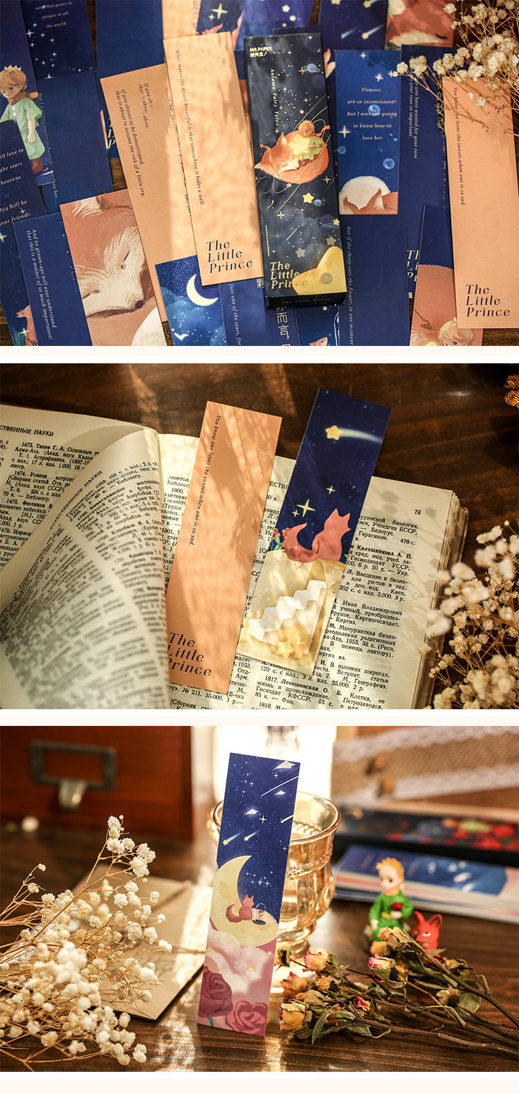 4Details of The Little Prince Journal Bookmark