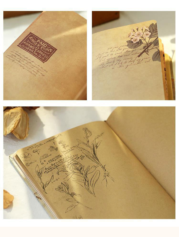 4Details of Vintage European Style Hardcover Colored Page Notebook3
