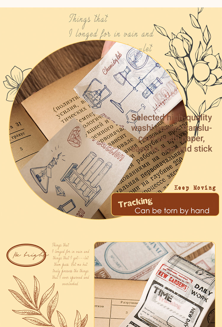 4Inspiration Fragments Simple Vintage Washi Tape1