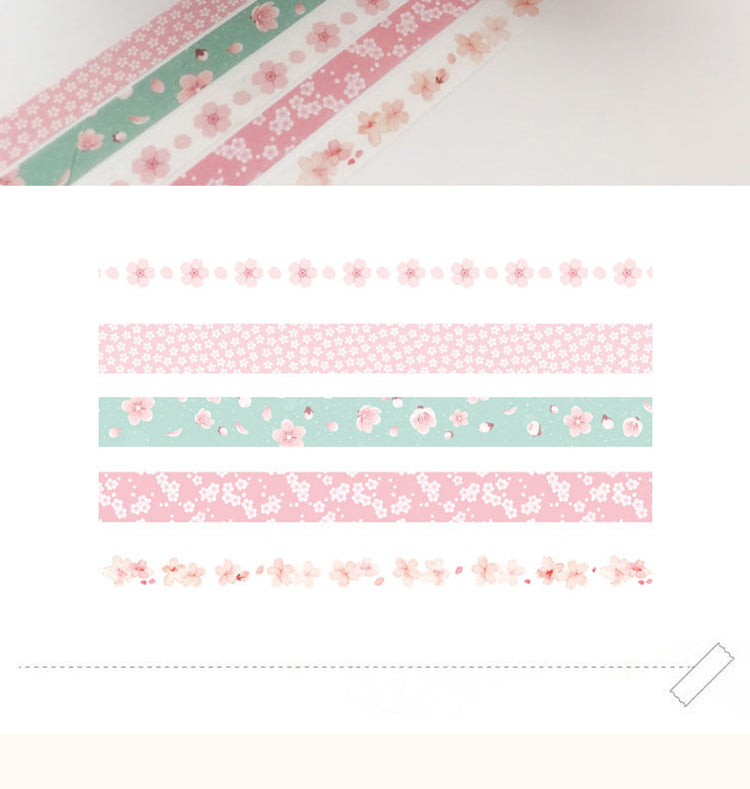 4Japanese Style Four Seasons Basic Simple Washi Tape Set14