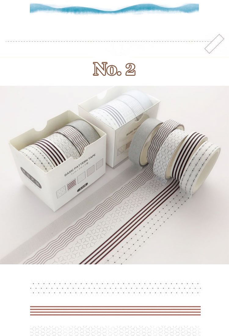 4Japanese Style Four Seasons Basic Simple Washi Tape Set2