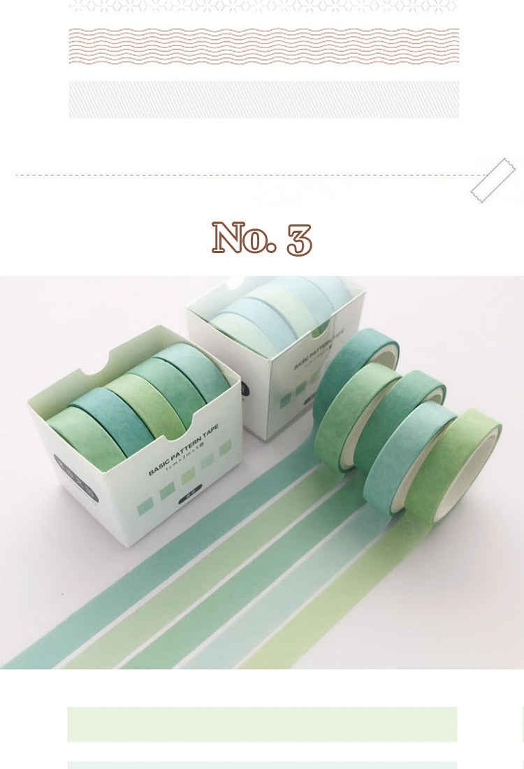 4Japanese Style Four Seasons Basic Simple Washi Tape Set3