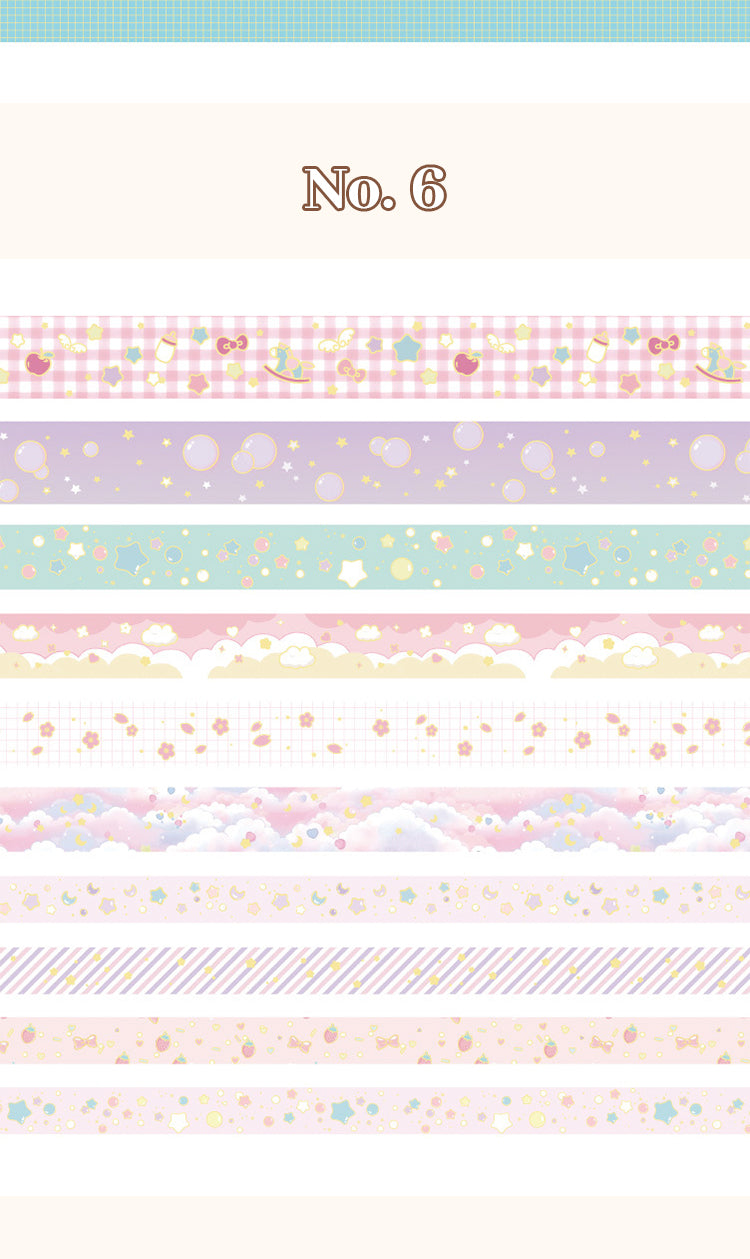 Mysterious World High-Grade Hot Stamping Washi Tape Set